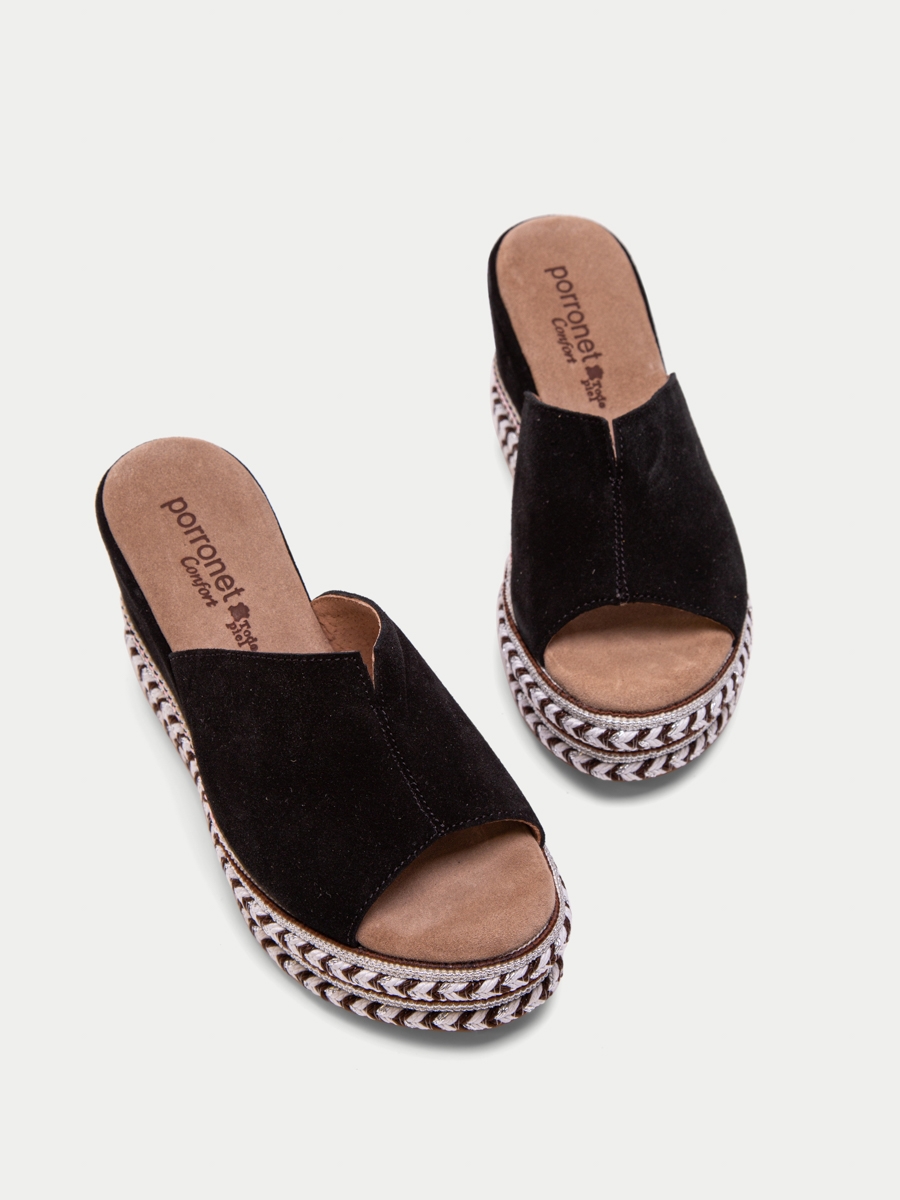 open toe clog wedge