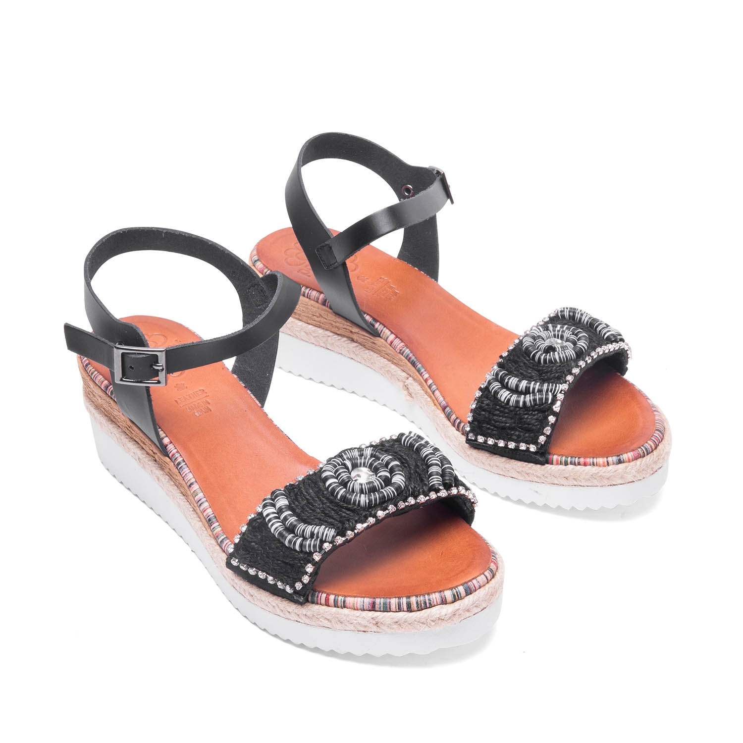 beaded wedge shoes