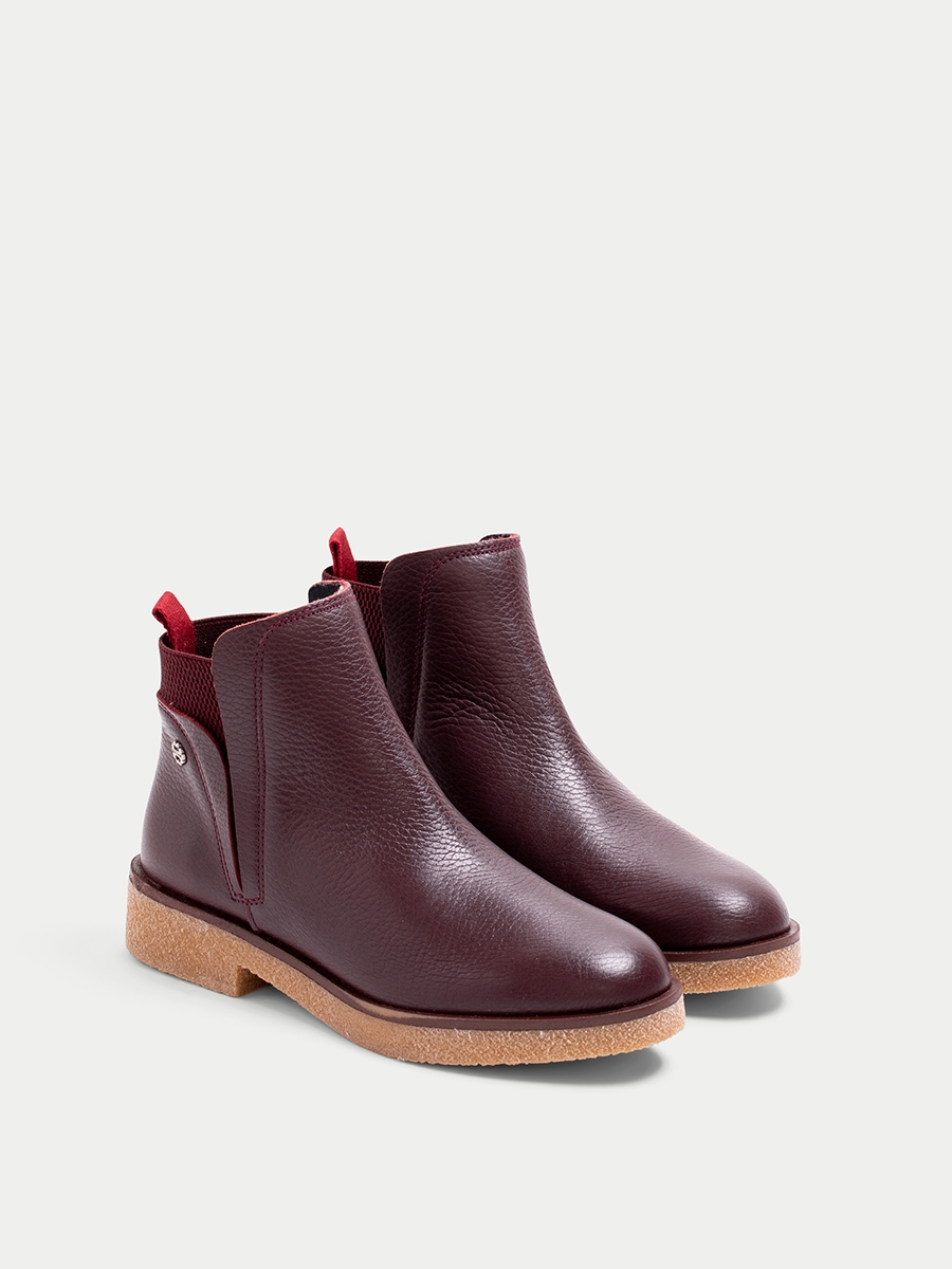 burgundy ankle boots